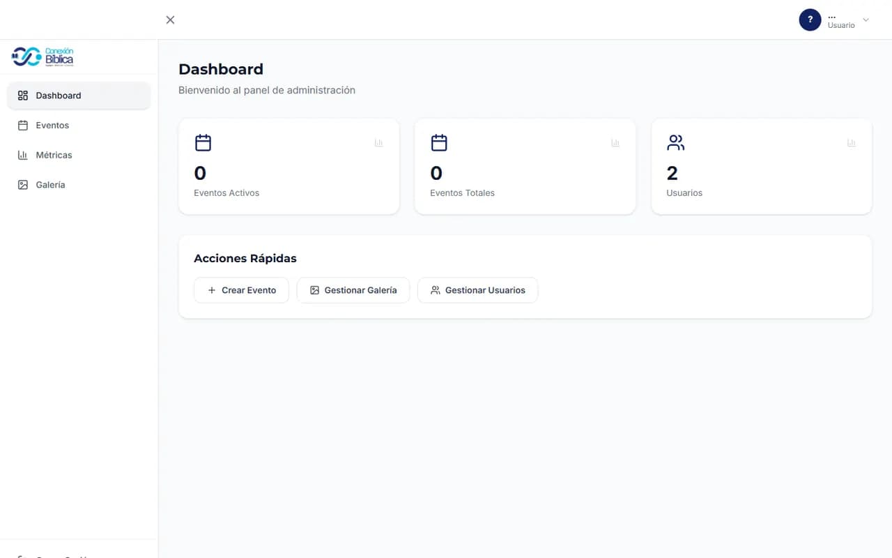 Dashboard - screenshot